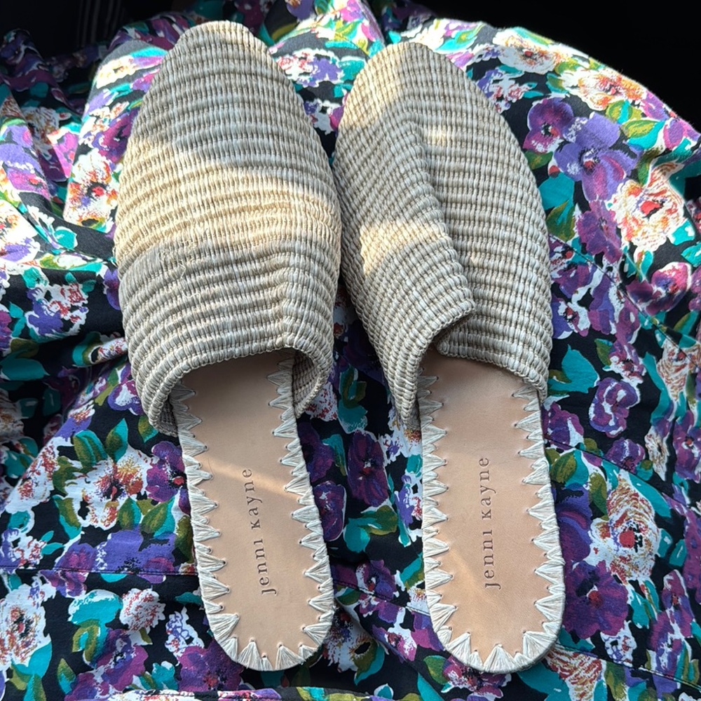 Jenni Kayne Beige Woven Women's Shoes
